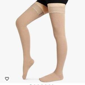 CASMON Compression Stockings for Women & Men,  Closed Toe Thigh High Sock, XL